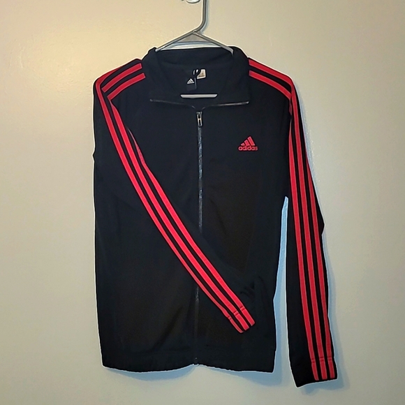 adidas Originals Sweaters - Women's size medium ADIDAS zip-up tracksuit jacket only black and red